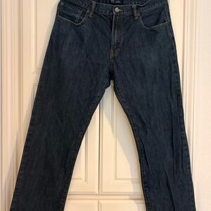 GAP Men's Straight Fit Dark Blue Jeans